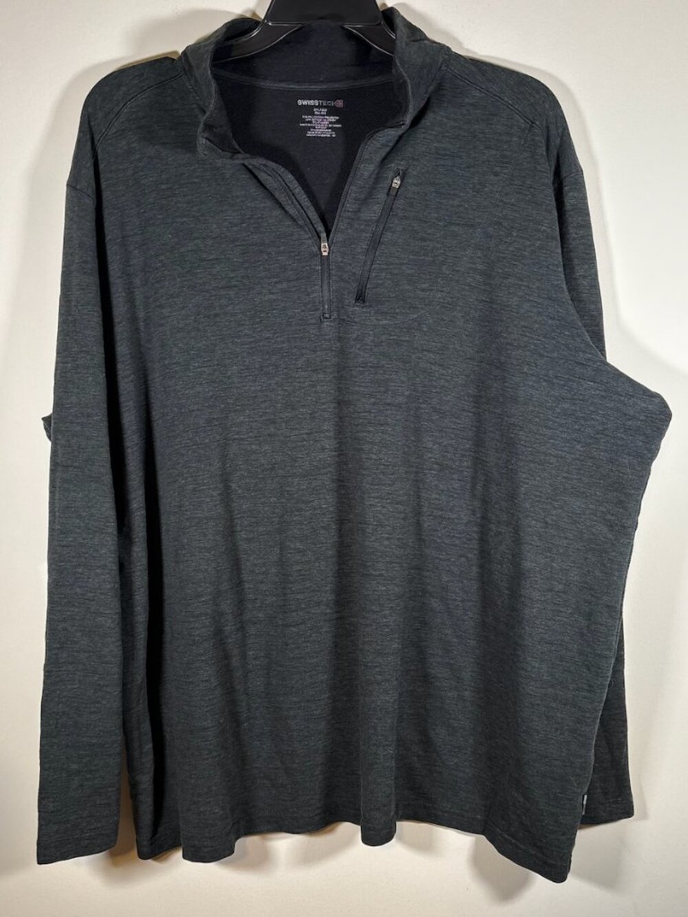 Swiss Tech Dark Green Quarter Zip sweater 3XL